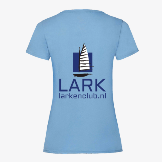 T-shirt Larkenclub Lichtblauw - Afbeelding 2